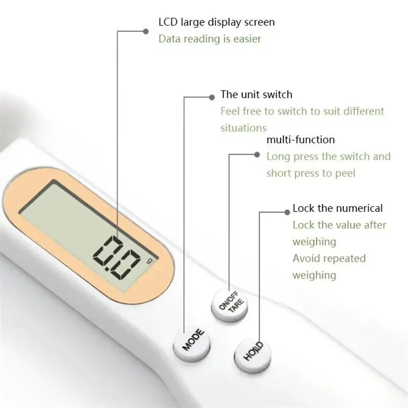 Digital measuring spoon