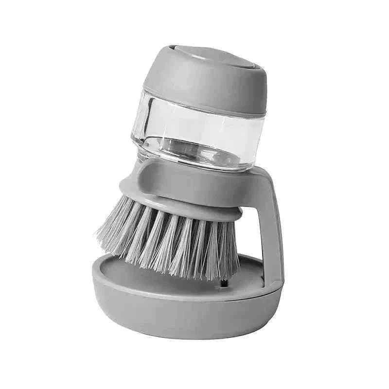 Cepillo de cocina para platos con dispensador de jabón integrado