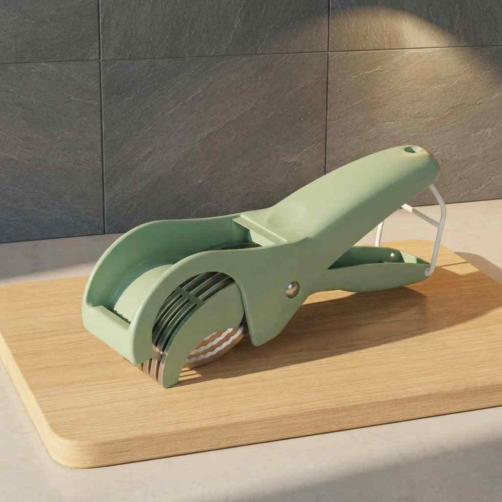 Cortador multiusos para ensaladas con cuchillas intercambiables