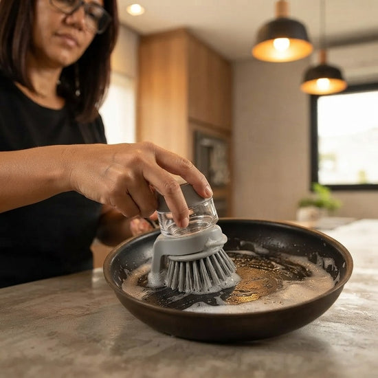 Escobilla de Cocina para Lavavajillas con Dispensador de Jabón
